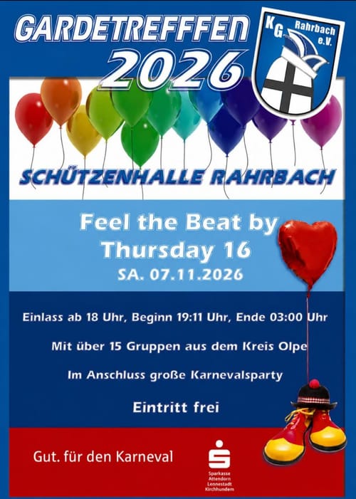 FEEL THE BEAT Karnevalsparty für jedermann
