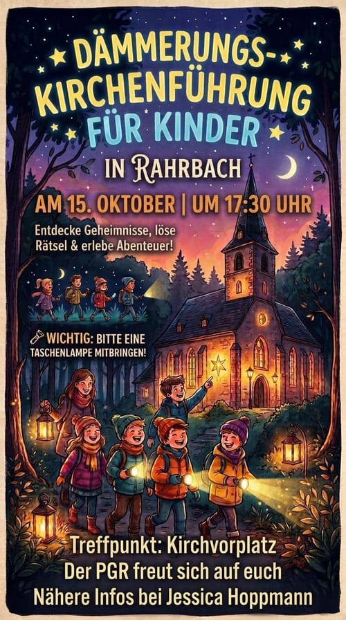 Dämmerungskirchenführung für Kinder - mit Taschenlampe
