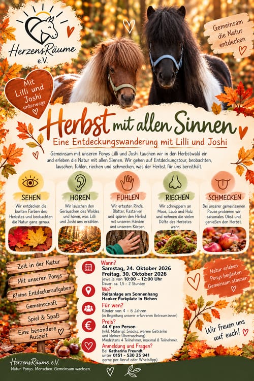 Herbstwanderung mit Ponys